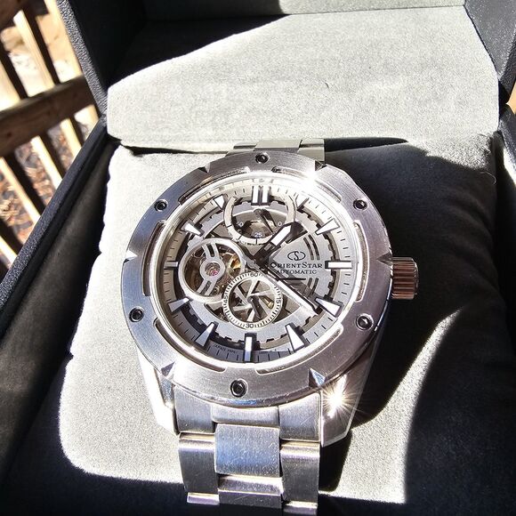 Orient Star Skeleton Automatic F6F4-UAF0 Japan Open Heart Stainless Steel Watch - Picture 3 of 16